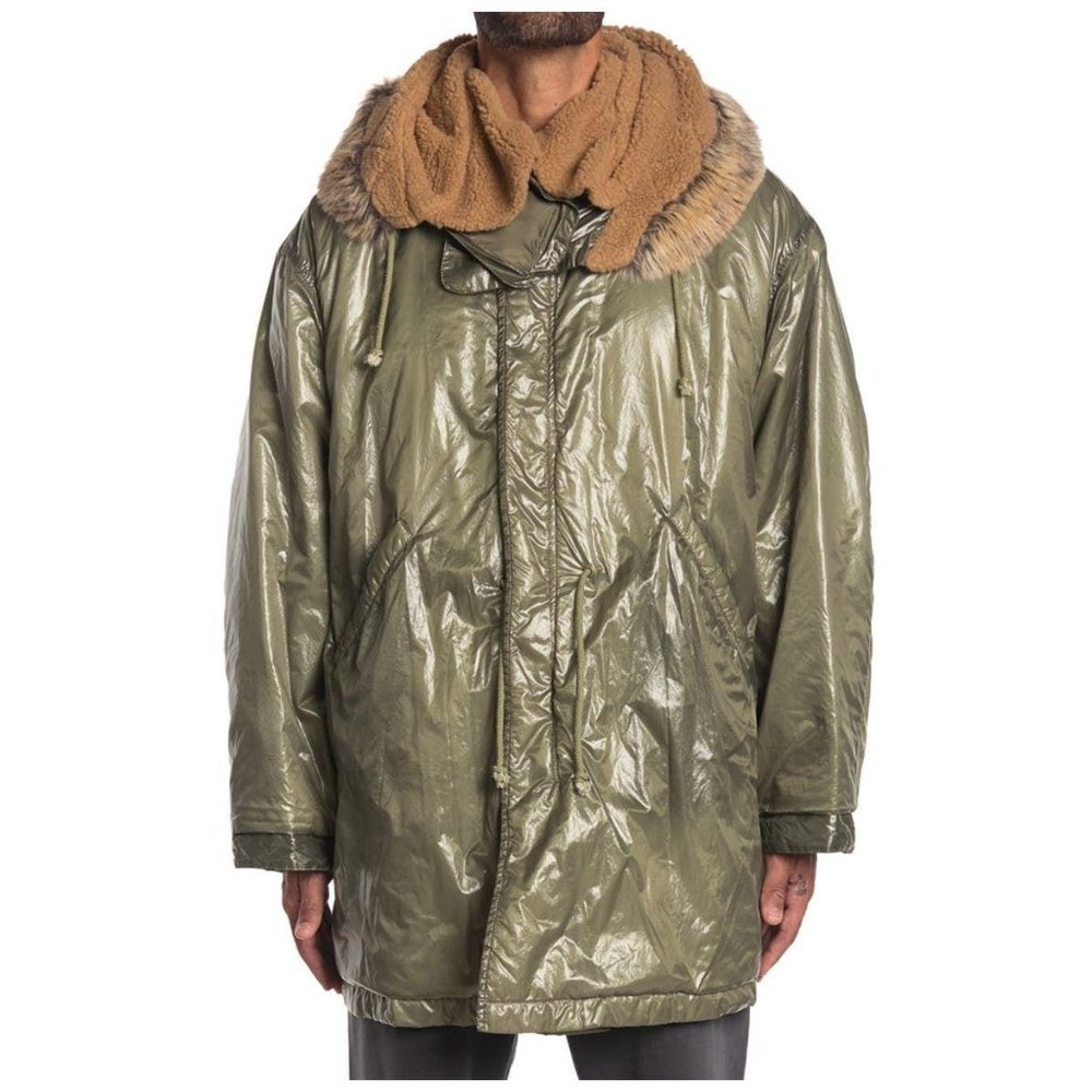 Yeezy Season 5 Long Sleeve Green Hooded Parka L - Picture 11 of 15